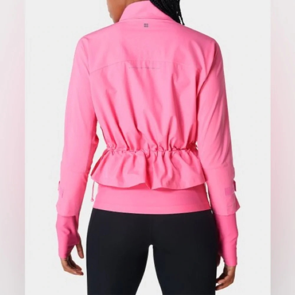 NWT Sweaty Betty Fast Lane Running Jacket Peony Pink Extra Small XS - Picture 2 of 16